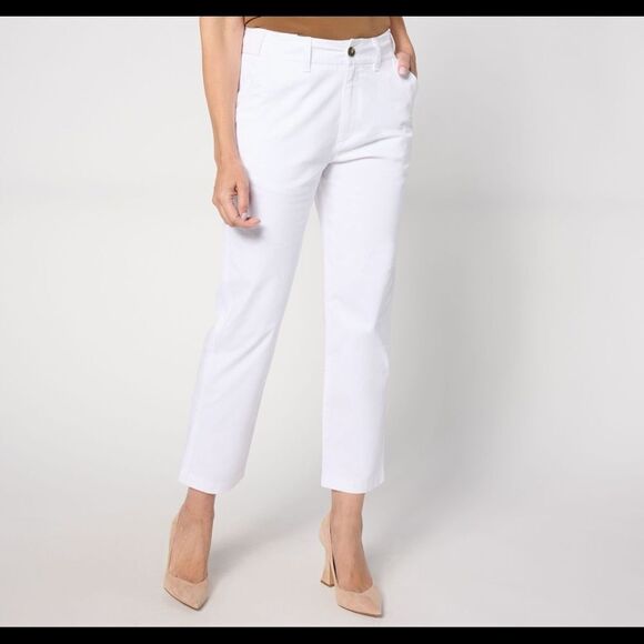 JOAN RIVERS Tru-waist twill ankle pants‎ Small Petite NWT in packaging - Picture 2 of 6